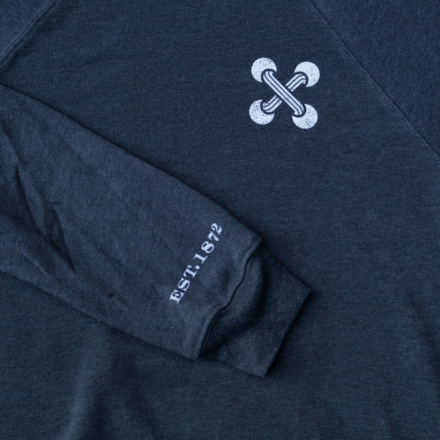 Vintage Boston Button Factory Crewneck Sweatshirt in Grey