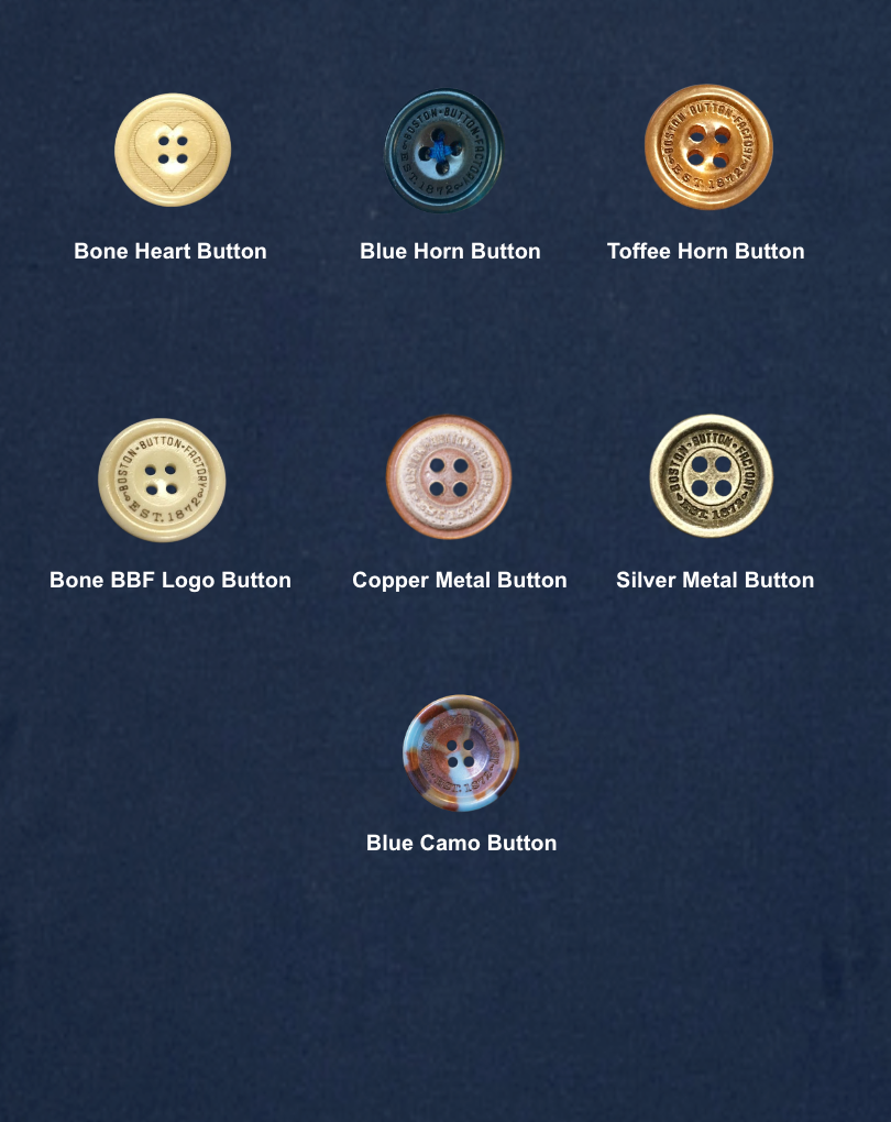 Boston Button Factory Men's Henley - Button Options