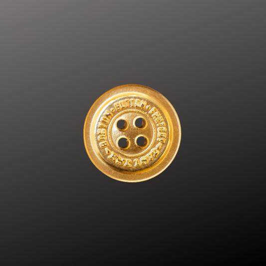 Gold buttons for clothing by the Boston Button Factory – art inspired, style defining clothing buttons