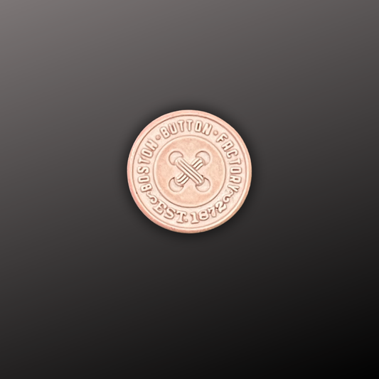 Real Men Wear Pink  Shank Button for clothing by the Boston Button Factory – art inspired, style defining clothing buttons