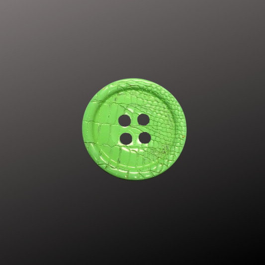 Snakeskin Buttons in green for clothing by the Boston Button Factory – art inspired, style defining clothing buttons