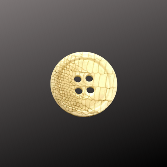 Snakeskin Buttons in white for clothing by the Boston Button Factory – art inspired, style defining bone clothing buttons