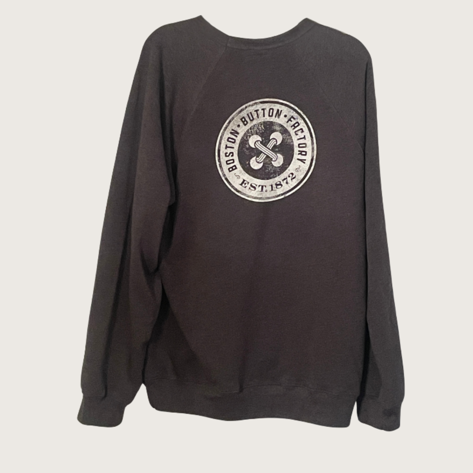 Vintage crewneck Boston Button Factory sweatshirt - Back